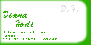 diana hodi business card