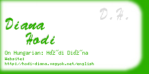 diana hodi business card